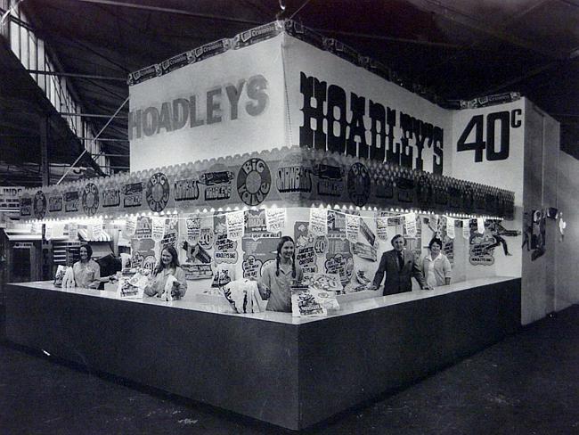 Hoadley's Showbag Stand in the 1960's, Bertie's humble birthplace
